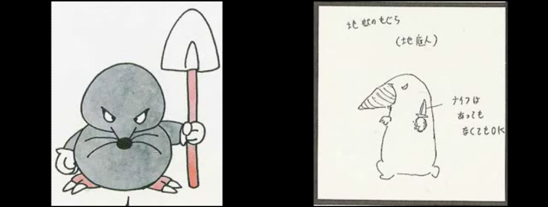 その他】 堀井雄二の描いたキャラクターのラフを鳥山明が完成させる